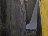 Ricardo Wiesse. Casa de las vírgenes del sol, óleo sobre tela, 110 x 50 cms. 2016 v2